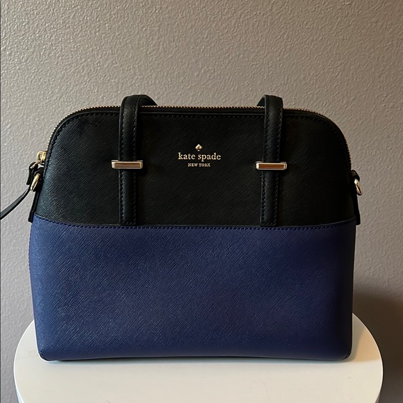 kate spade Handbags - Kate Spade Black and Blue Satchel